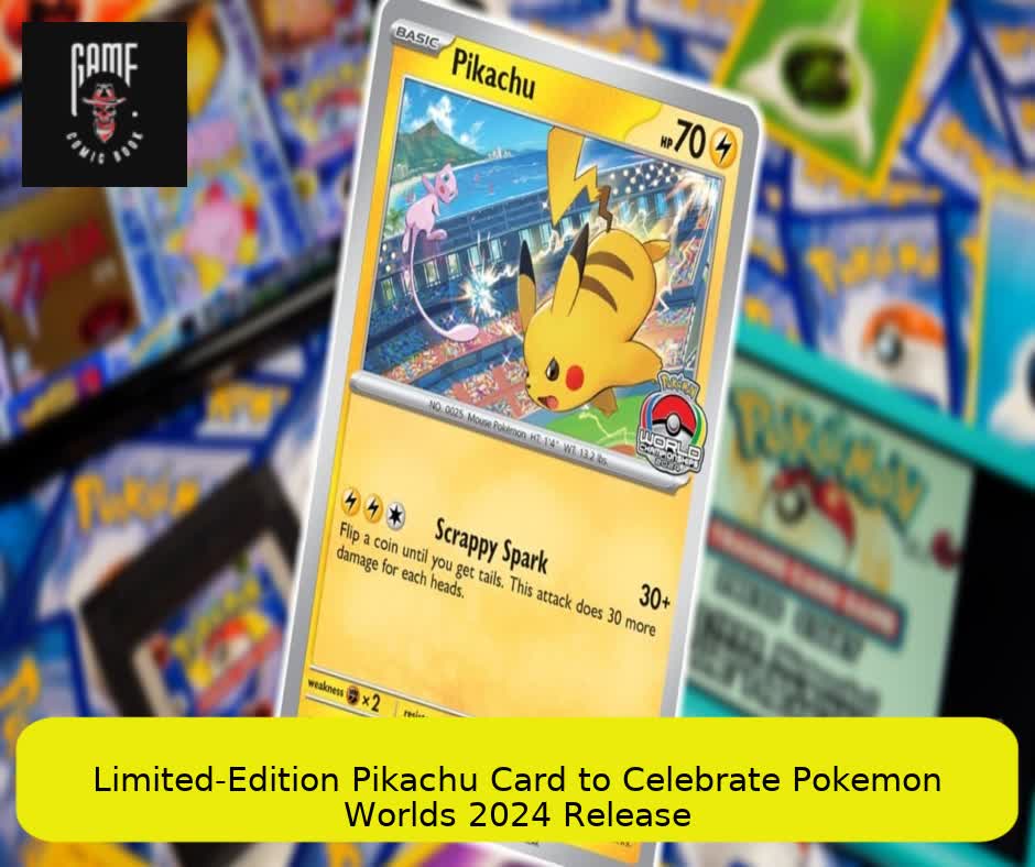 Limited-Edition Pikachu Card to Celebrate Pokemon Worlds 2024 Release