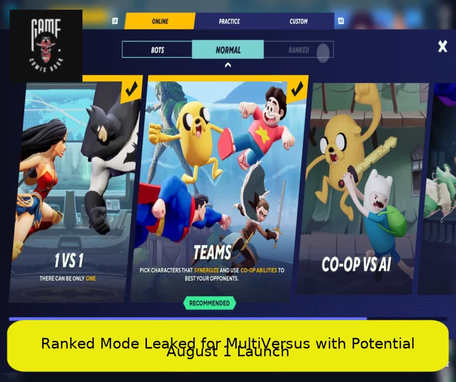 Ranked Mode Leaked for MultiVersus with Potential August 1 Launch