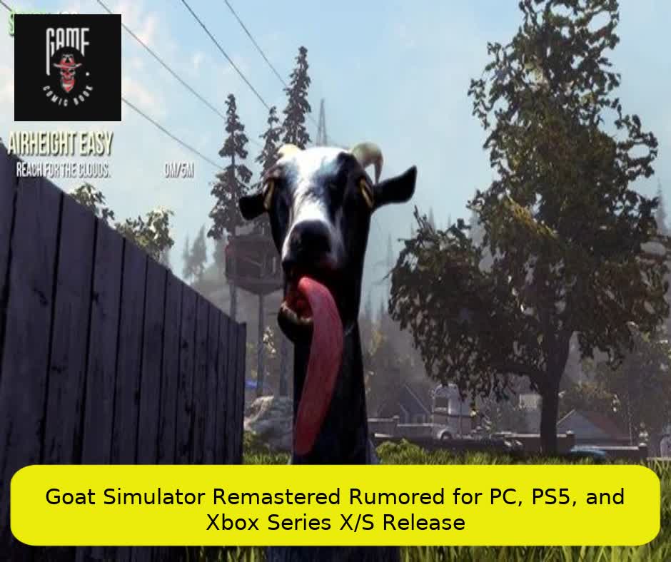 Goat Simulator Remastered Rumored for PC, PS5, and Xbox Series X/S Release