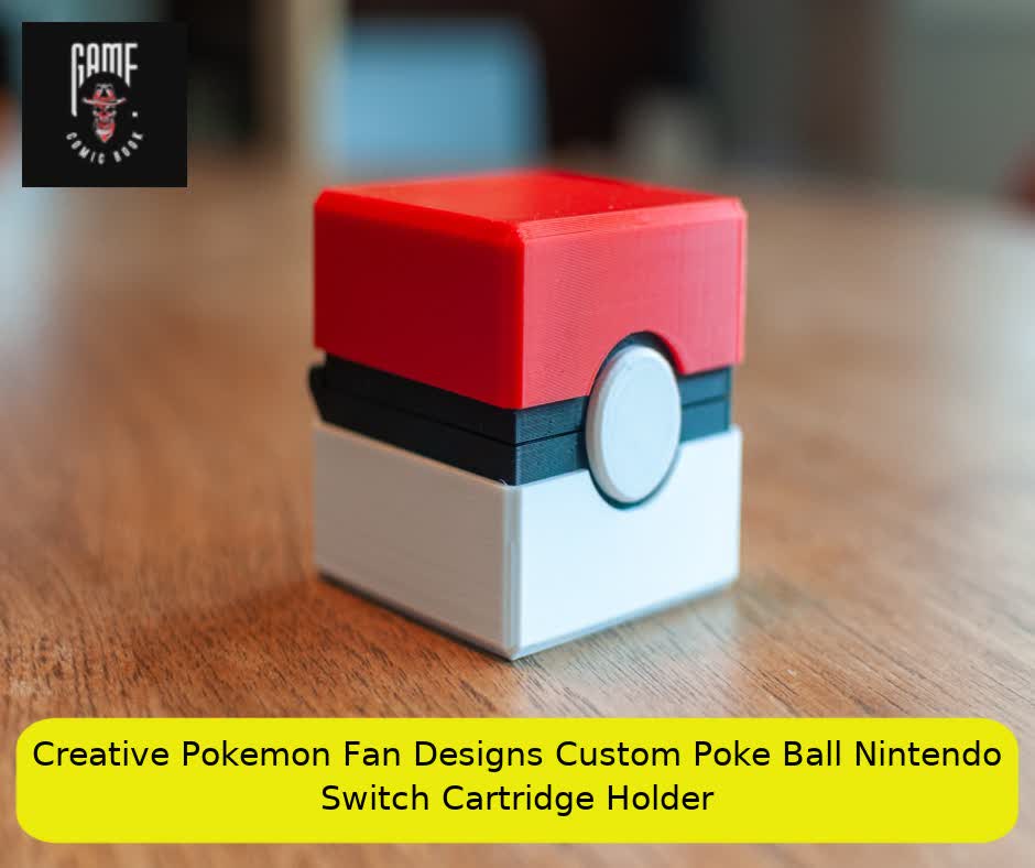 Creative Pokemon Fan Designs Custom Poke Ball Nintendo Switch Cartridge Holder