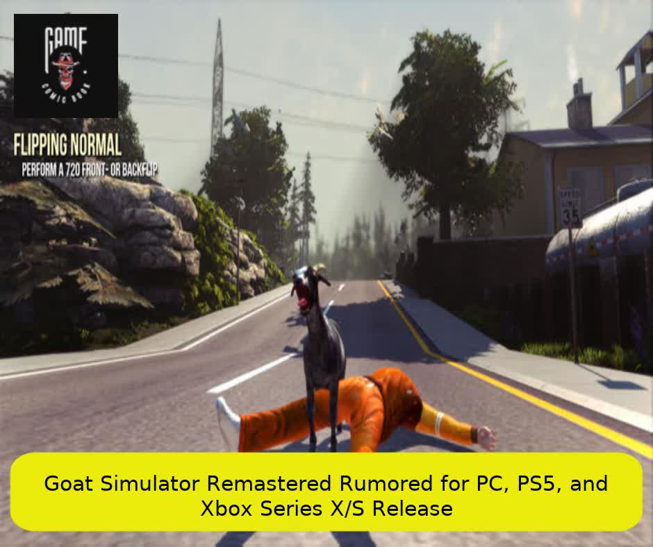 Goat Simulator Remastered Rumored for PC, PS5, and Xbox Series X/S Release