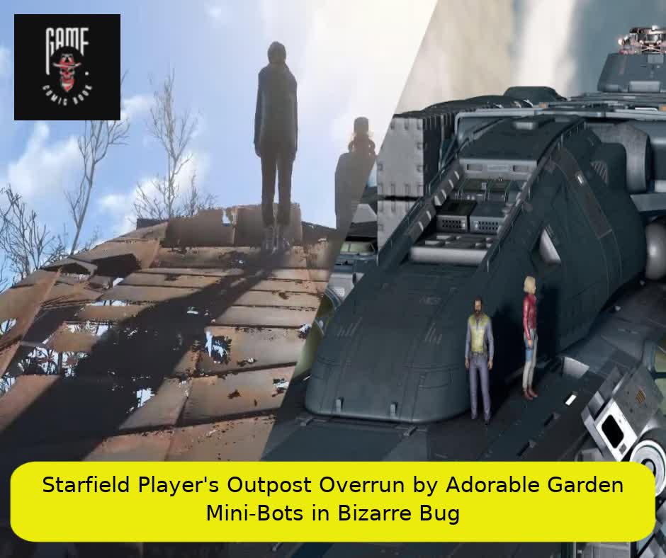 Starfield Player's Outpost Overrun by Adorable Garden Mini-Bots in Bizarre Bug