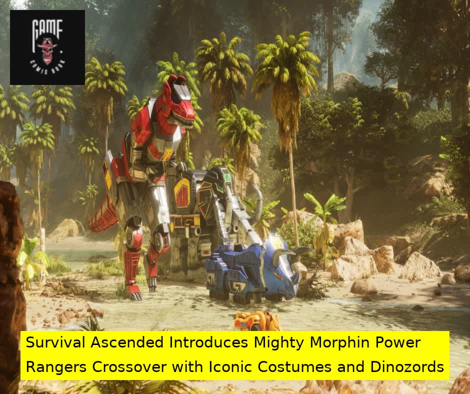 ARK: Survival Ascended Introduces Mighty Morphin Power Rangers Crossover with Iconic Costumes and Dinozords