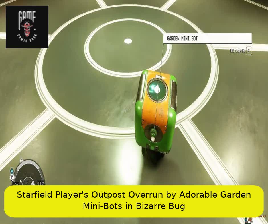 Starfield Player's Outpost Overrun by Adorable Garden Mini-Bots in Bizarre Bug