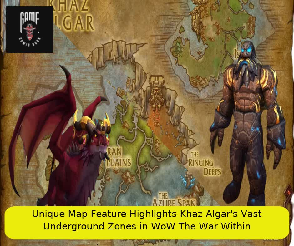 Unique Map Feature Highlights Khaz Algar's Vast Underground Zones in WoW The War Within