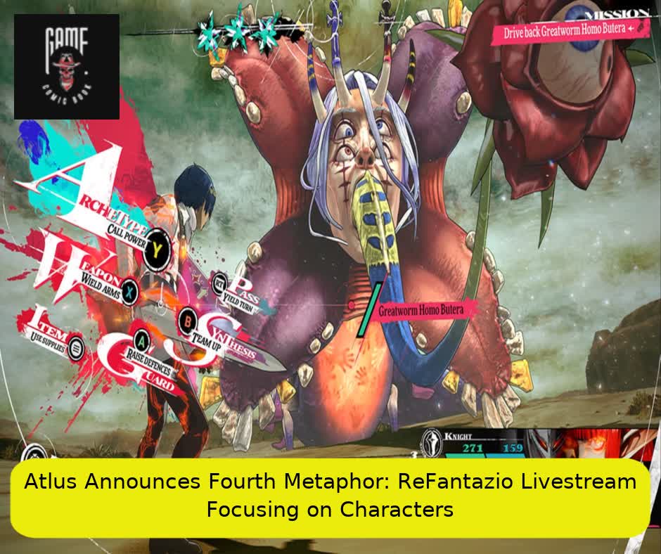 Atlus Announces Fourth Metaphor: ReFantazio Livestream Focusing on Characters