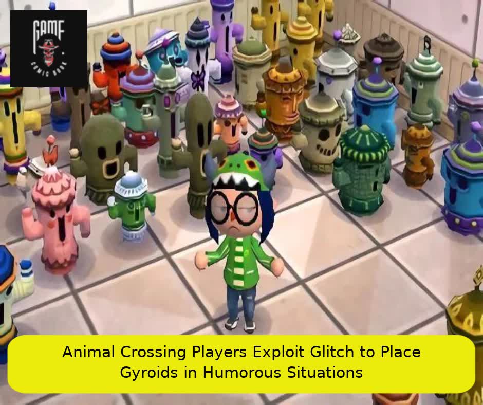 Animal Crossing Players Exploit Glitch to Place Gyroids in Humorous Situations