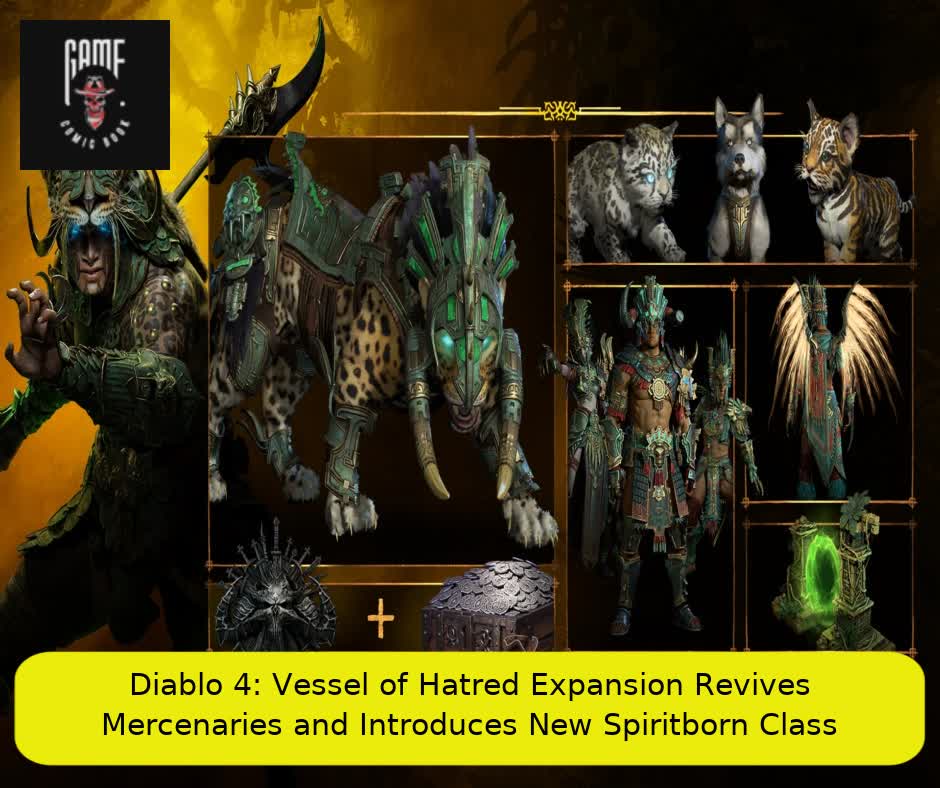 Diablo 4: Vessel of Hatred Expansion Revives Mercenaries and Introduces New Spiritborn Class