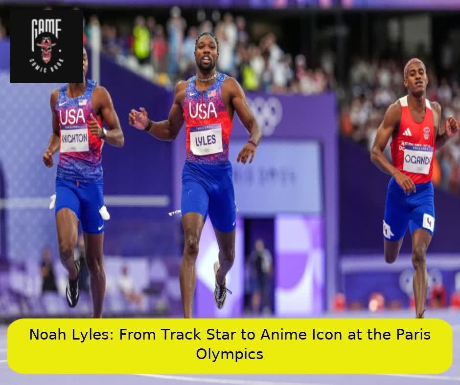 Noah Lyles: From Track Star to Anime Icon at the Paris Olympics