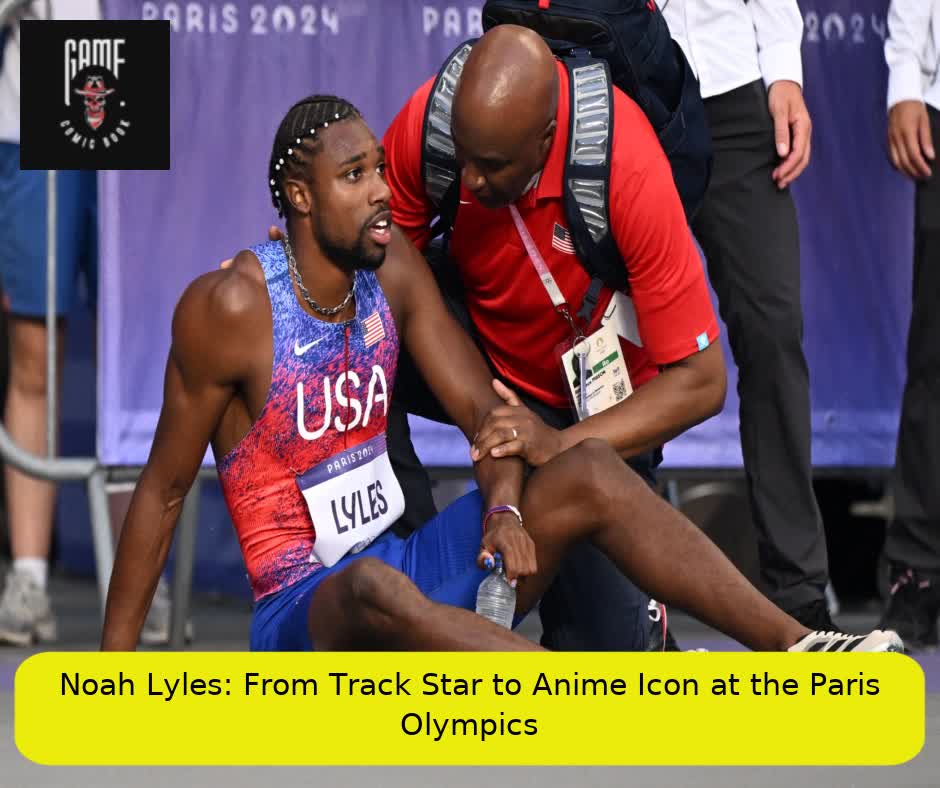 Noah Lyles: From Track Star to Anime Icon at the Paris Olympics