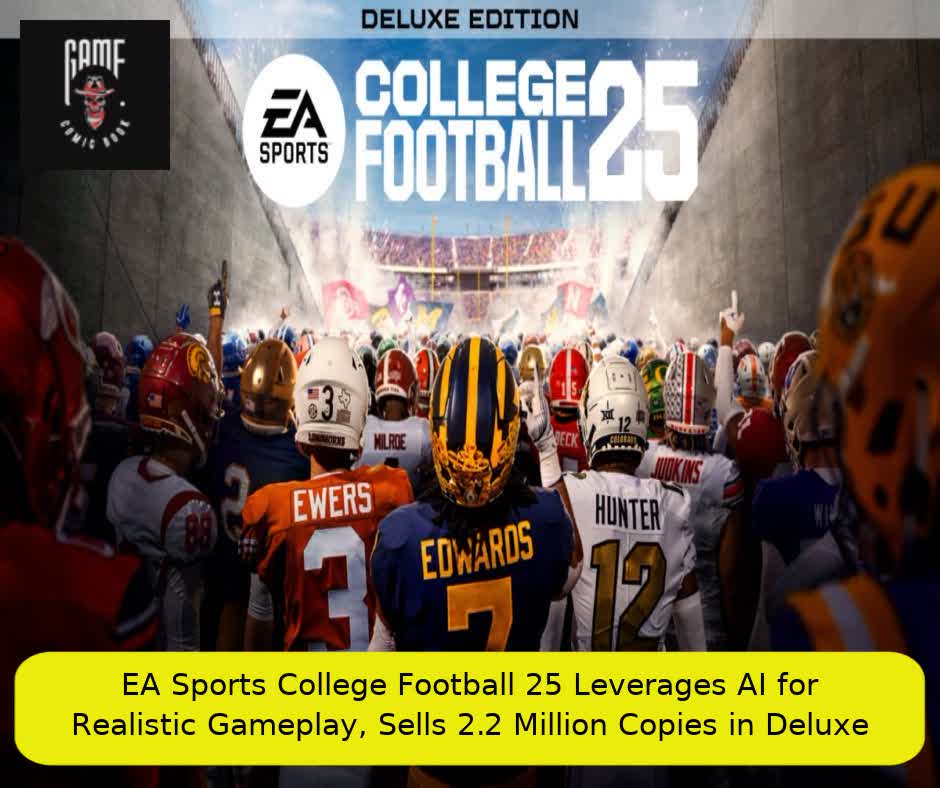 EA Sports College Football 25 Leverages AI for Realistic Gameplay, Sells 2.2 Million Copies in Deluxe Edition