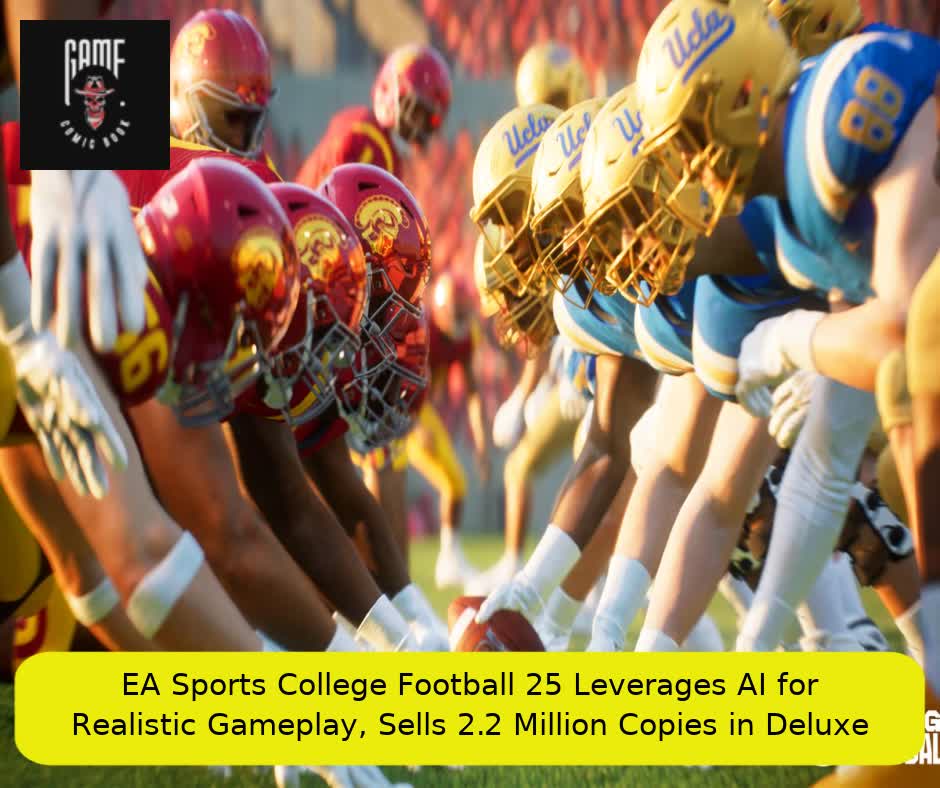 EA Sports College Football 25 Leverages AI for Realistic Gameplay, Sells 2.2 Million Copies in Deluxe Edition