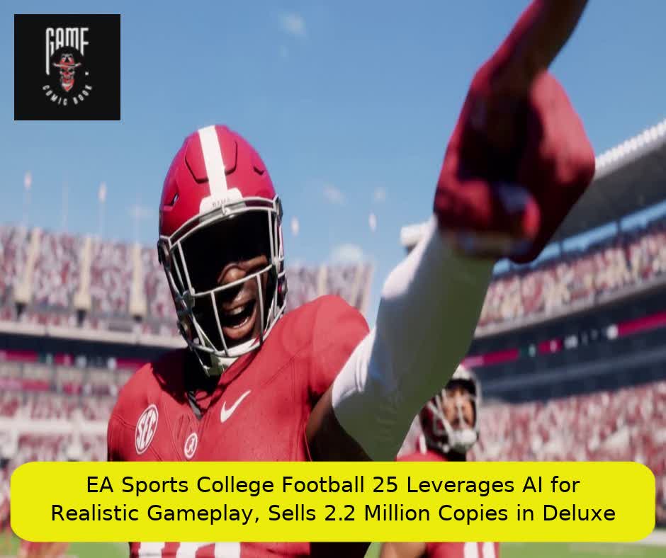 EA Sports College Football 25 Leverages AI for Realistic Gameplay, Sells 2.2 Million Copies in Deluxe Edition