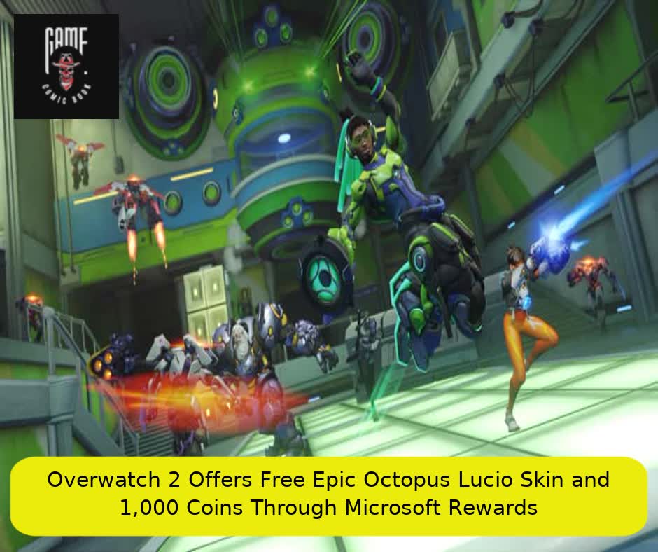 Overwatch 2 Offers Free Epic Octopus Lucio Skin and 1,000 Coins Through Microsoft Rewards