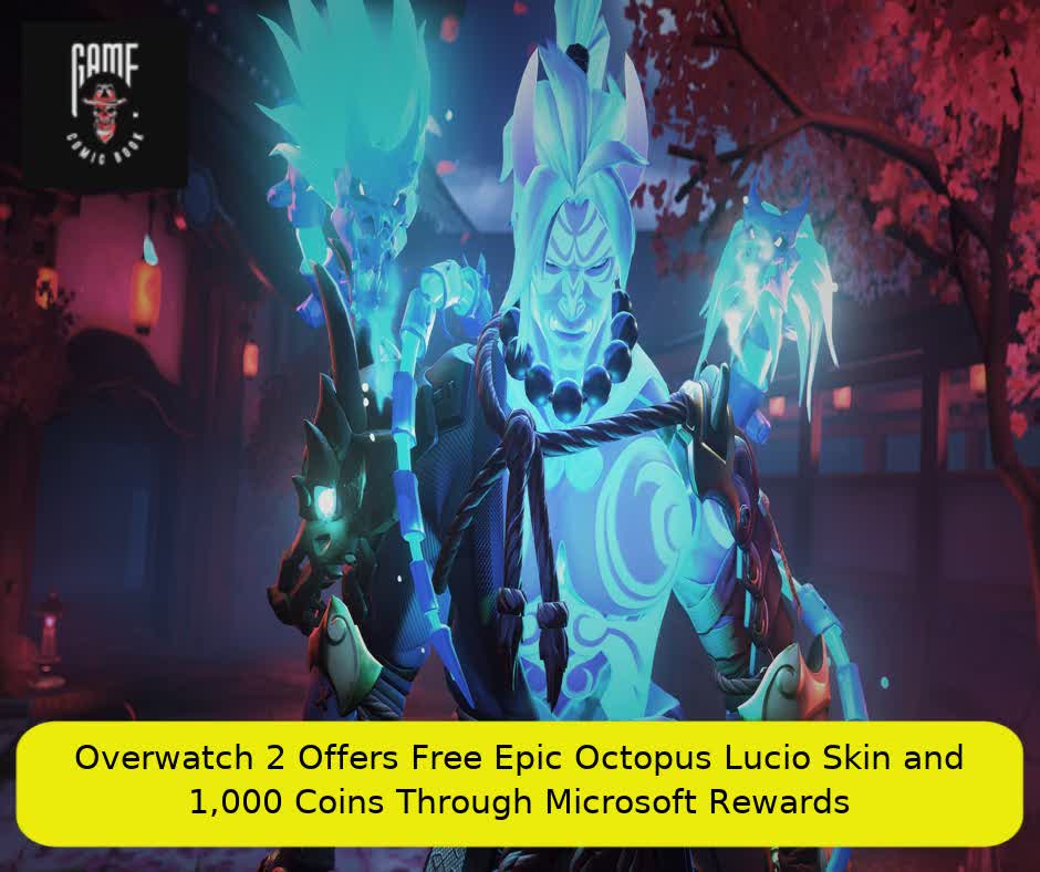 Overwatch 2 Offers Free Epic Octopus Lucio Skin and 1,000 Coins Through Microsoft Rewards