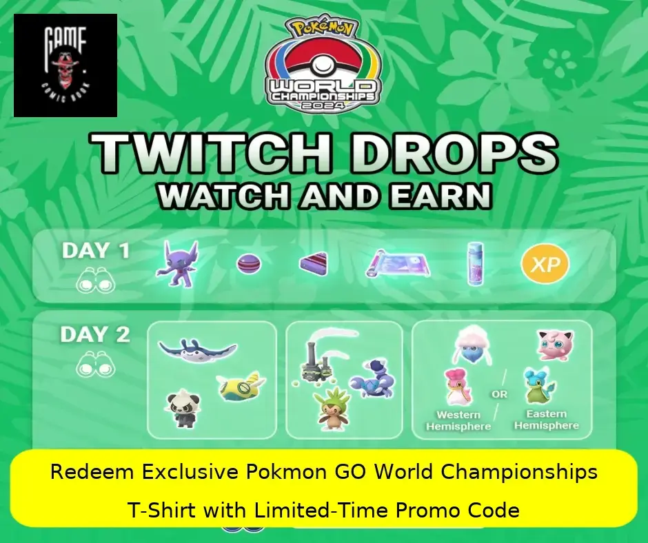 Redeem Exclusive Pokémon GO World Championships T-Shirt with Limited-Time Promo Code