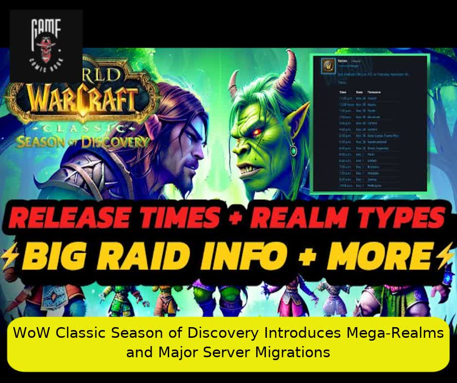 WoW Classic Season of Discovery Introduces Mega-Realms and Major Server Migrations