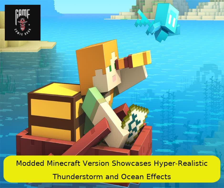 Modded Minecraft Version Showcases Hyper-Realistic Thunderstorm and Ocean Effects