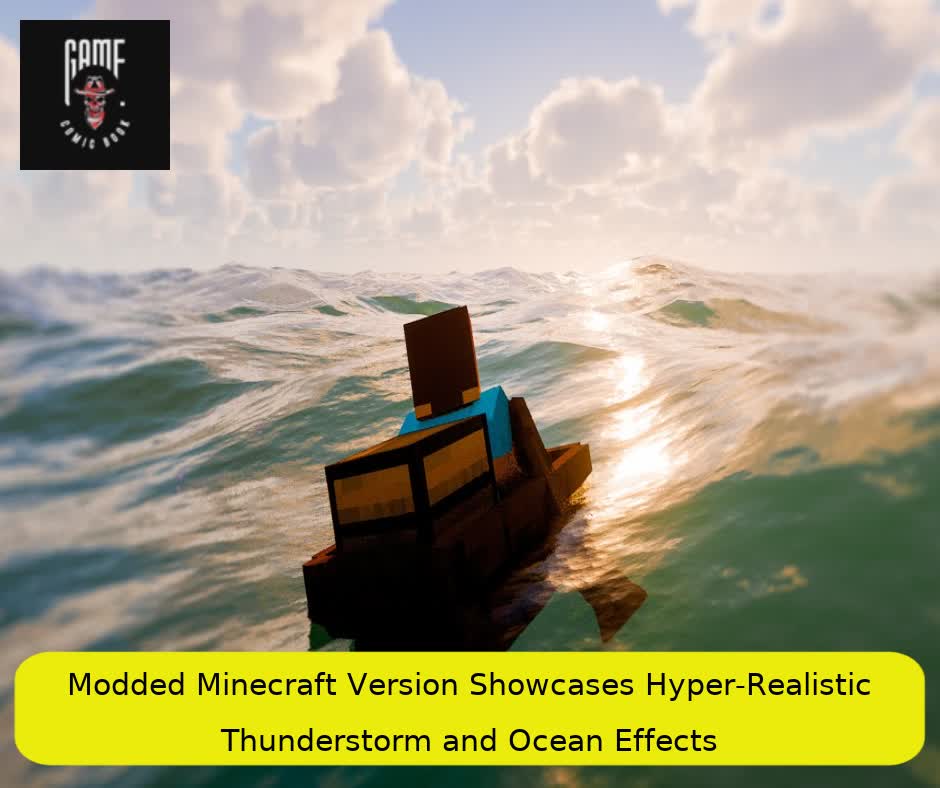 Modded Minecraft Version Showcases Hyper-Realistic Thunderstorm and Ocean Effects